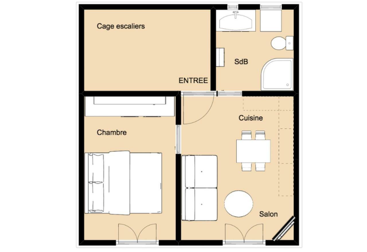 Appartement les Meublés de Luchon à Bagnères-de-Luchon Extérieur photo